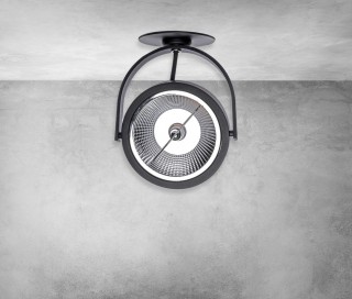 Oprawa podtynkowa LUGAR BLACK 1xAR111 GU10