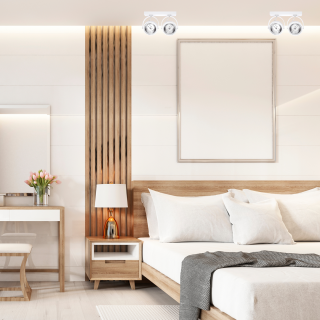 Oprawa natynkowa LUGAR WHITE 2xAR111 GU10