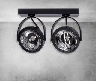 Oprawa natynkowa LUGAR BLACK 2xAR111 GU10