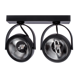 Oprawa natynkowa LUGAR BLACK 2xAR111 GU10