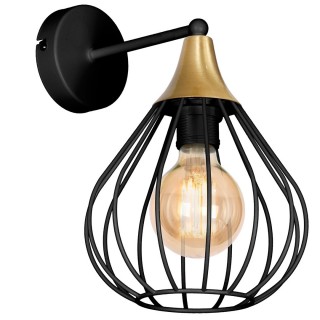 Kinkiet KANE BLACK 1xE27