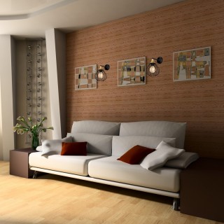 Kinkiet KANE BLACK 1xE27