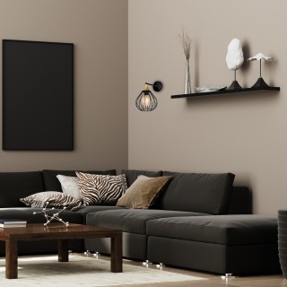 Kinkiet KANE BLACK 1xE27