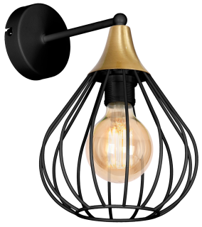 Kinkiet KANE BLACK 1xE27