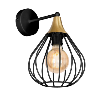 Kinkiet KANE BLACK 1xE27