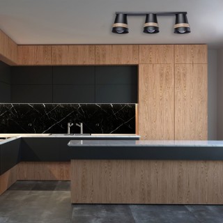 Lampa sufitowa VENEZIA BLACK 3xE27