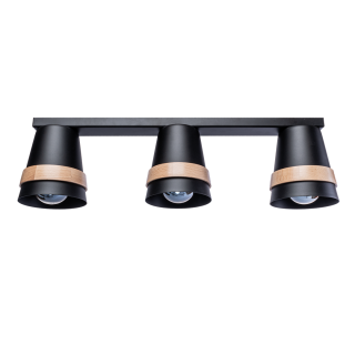Lampa sufitowa VENEZIA BLACK 3xE27