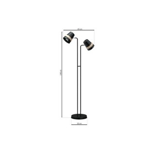 Lampa stojąca VENEZIA BLACK 2xE27
