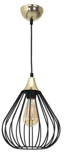 Lampa wisząca KANE BLACK 1xE27