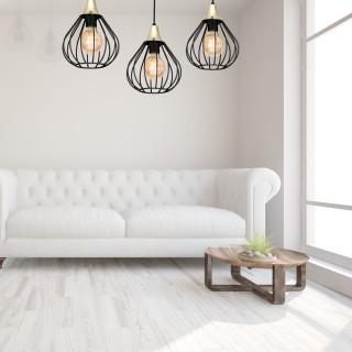 Lampa wisząca KANE BLACK 3xE27