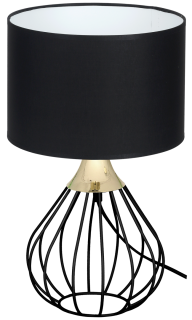 Lampa stołowa KANE BLACK 1xE27