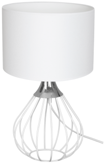 Lampa stołowa KANE WHITE 1xE27