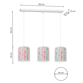 Lampa wisząca LOVELY 3xE27