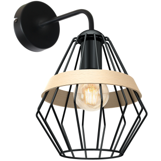 Kinkiet CLIFF BLACK 1xE27