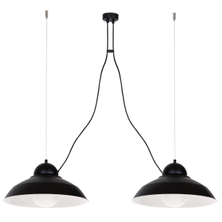 Lampa wisząca GUSTAV BLACK 2xE27