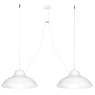Lampa wisząca GUSTAV WHITE 2xE27
