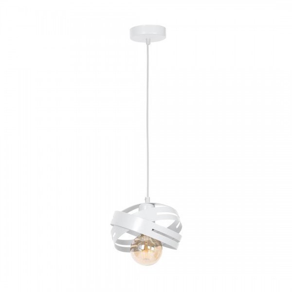 Lampa wisząca CORONA WHITE 1xE27