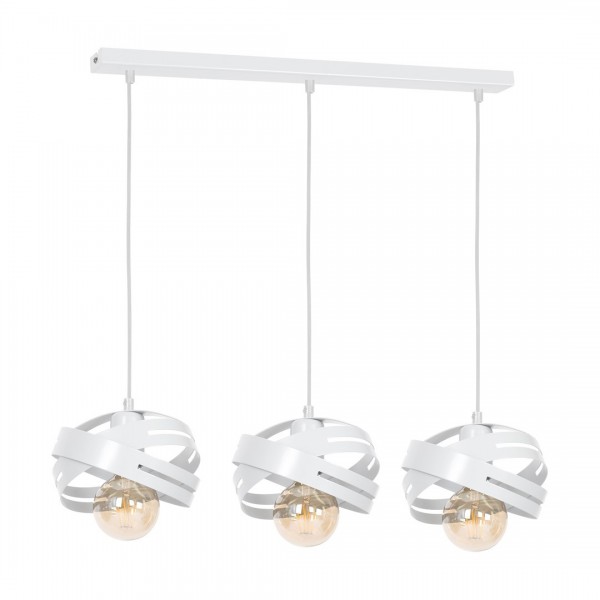 Lampa wisząca CORONA WHITE 3xE27