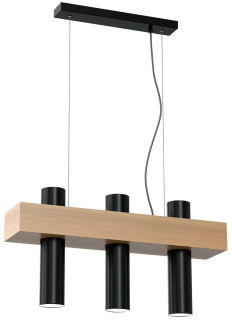 Lampa wiszaca WEST BLACK 3xGU10