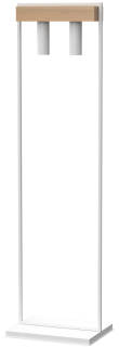 Lampa stojąca WEST WHITE 2xGU10