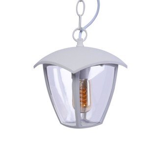 Lampa ogrodowa wisząca FOX WHITE 1xE27