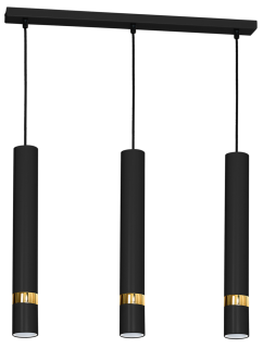 Lampa wisząca JOKER BLACK/GOLD 3xGU10