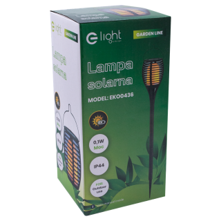 Lampka Solarna Imitująca Płomień