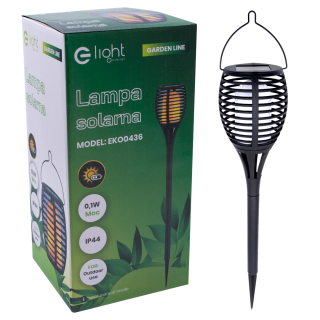 Lampka Solarna Imitująca Płomień