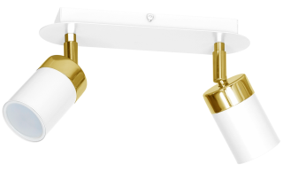 Lampa sufitowa JOKER WHITE/GOLD 2xGU10