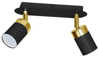 Lampa sufitowa JOKER BLACK/GOLD 2xGU10