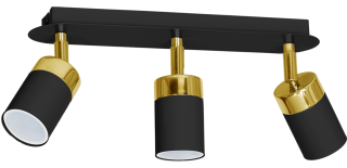 Lampa sufitowa JOKER BLACK/GOLD 3xGU10