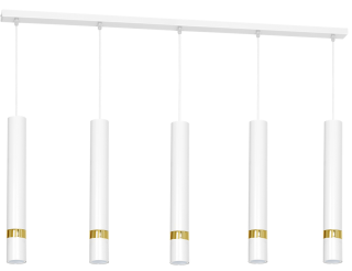 Lampa wisząca JOKER WHITE/GOLD 5xGU10