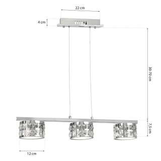 LAMPA WISZĄCA ALEX  3X5W LED