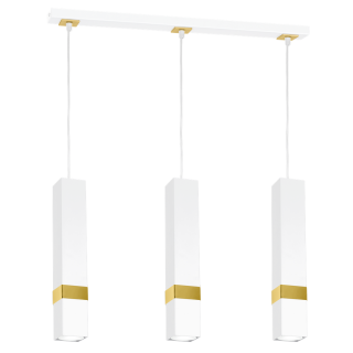 Lampa wisząca VIDAR WHITE/GOLD 3xGU10