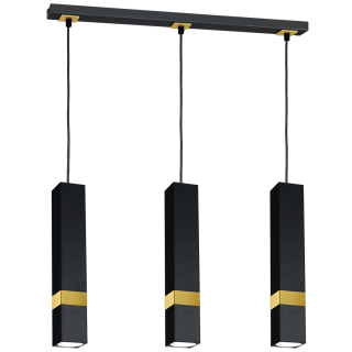Lampa wisząca VIDAR BLACK/GOLD 3xGU10