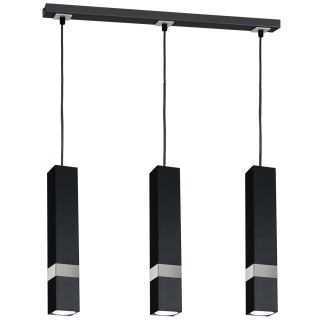 Lampa wisząca VIDAR BLACK/CHROME 3xGU10
