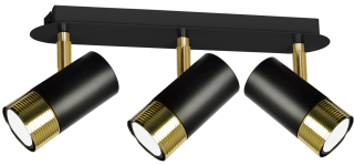 Lampa sufitowa DANI BLACK/GOLD 3xGU10