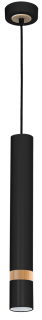 Lampa wisząca JOKER BLACK/WOOD 1xGU10