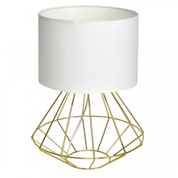 Lampa stołowa LUPO WHITE/GOLD 1xE27