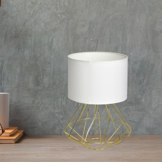 Lampa stołowa LUPO WHITE/GOLD 1xE27
