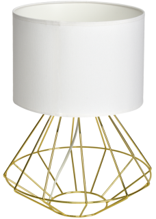 Lampa stołowa LUPO WHITE/GOLD 1xE27