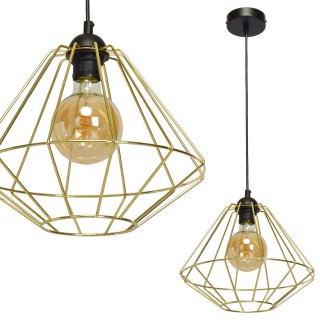 Lampa wisząca LUPO BLACK/GOLD 1xE27