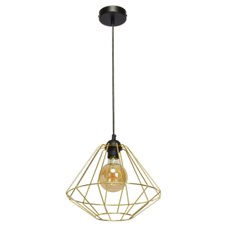 Lampa wisząca LUPO BLACK/GOLD 1xE27