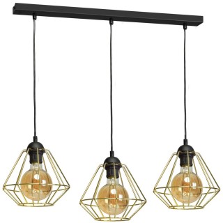 Lampa wisząca LUPO BLACK/GOLD 3xE27