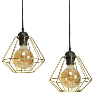 Lampa wisząca LUPO BLACK/GOLD 3xE27