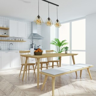 Lampa wisząca LUPO BLACK/GOLD 3xE27