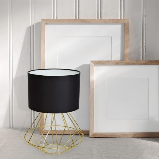 Lampa stołowa LUPO BLACK/GOLD 1xE27