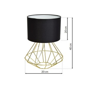 Lampa stołowa LUPO BLACK/GOLD 1xE27