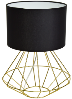 Lampa stołowa LUPO BLACK/GOLD 1xE27