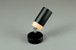 Kinkiet JOKER BLACK/WOOD 1xGU10